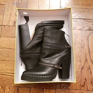 Jeffrey Campbell Section-3 Black Leather Boots NWT